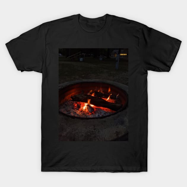 Campfire at Night T-Shirt by DJTobyGaming